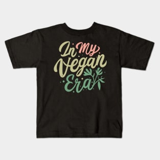 Vegan Era Sweatshirt | Gift for Healthy Life Enthusiasts | Green Food Shirt | Vegetable Lover Top | Plant Based Style Kids T-Shirt